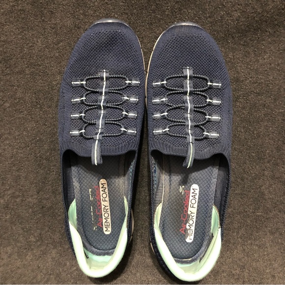 Skechers Women’s Gratis Running Shoes Sneakers 104151 Blue Memory Foam Size 10 - Picture 6 of 10